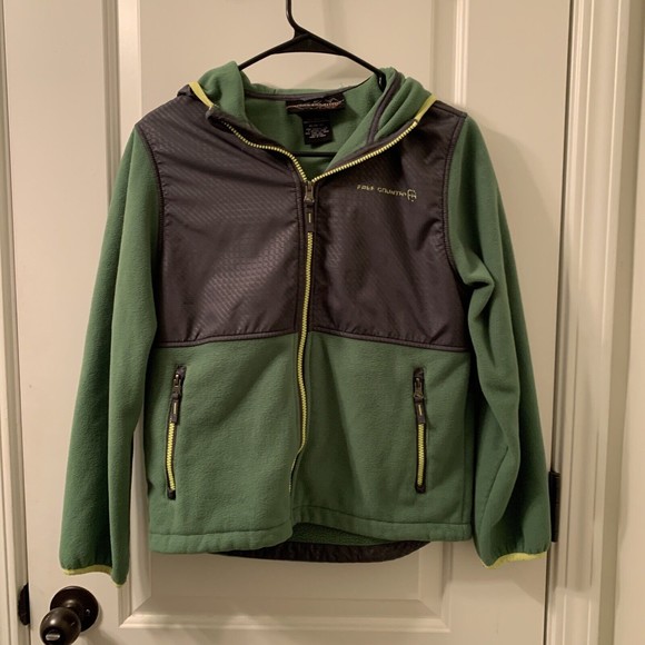 Free Country Live In It Fleece/Nylon Jacket Zip Up Size XL 10/12